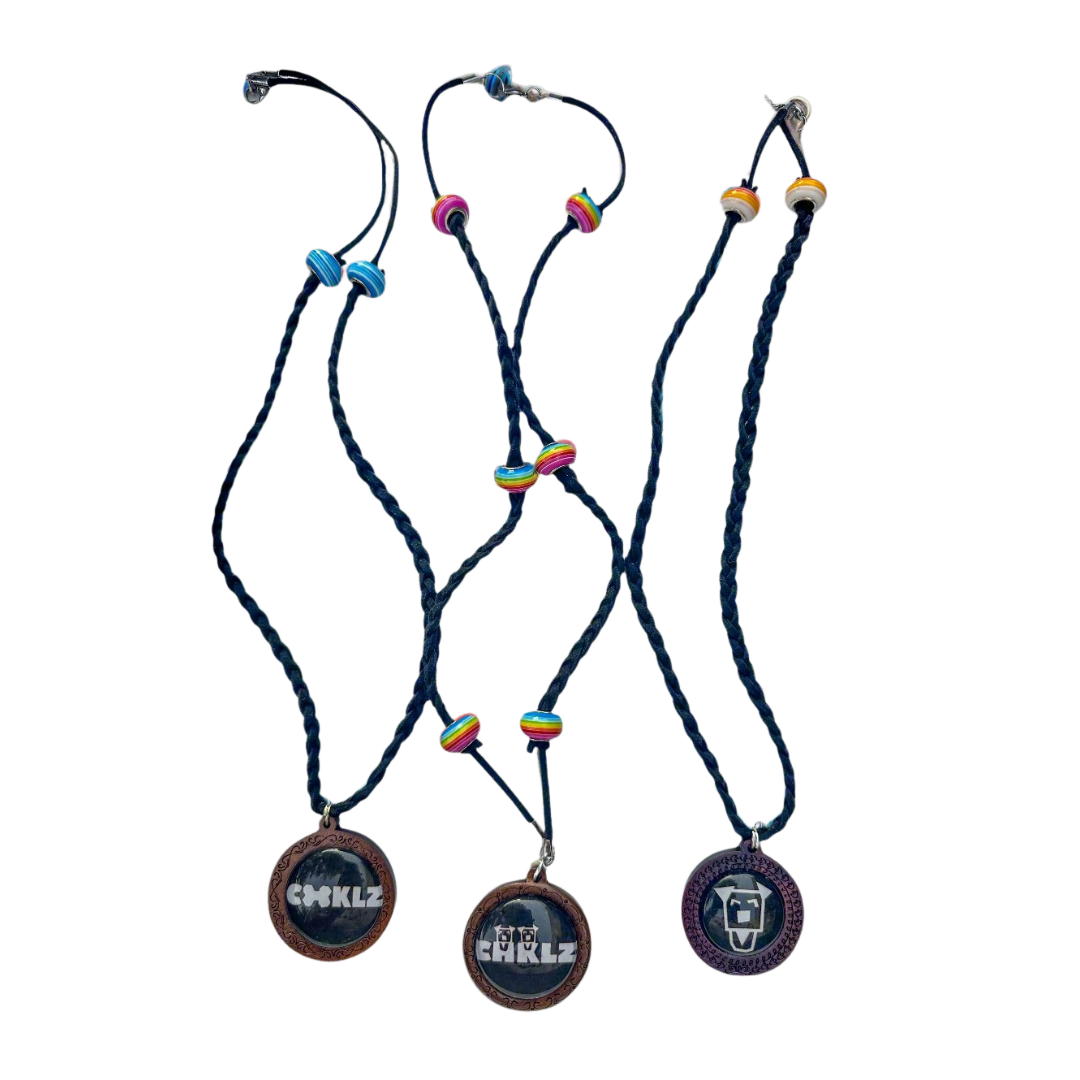 Bling: Hand Made Custom Braided & Beaded Necklace