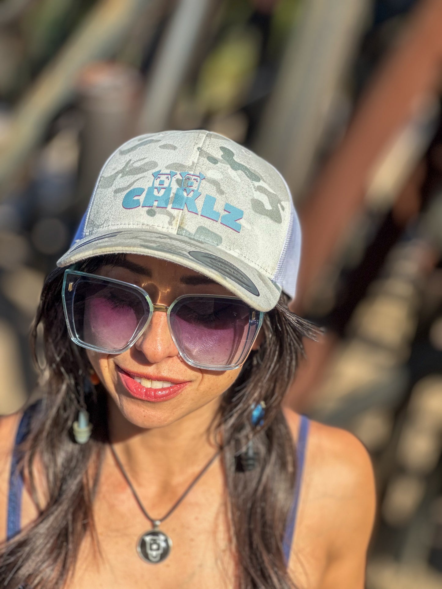 Apparel: Limited Edition White-Camo Snapback Unisex Trucker Hat