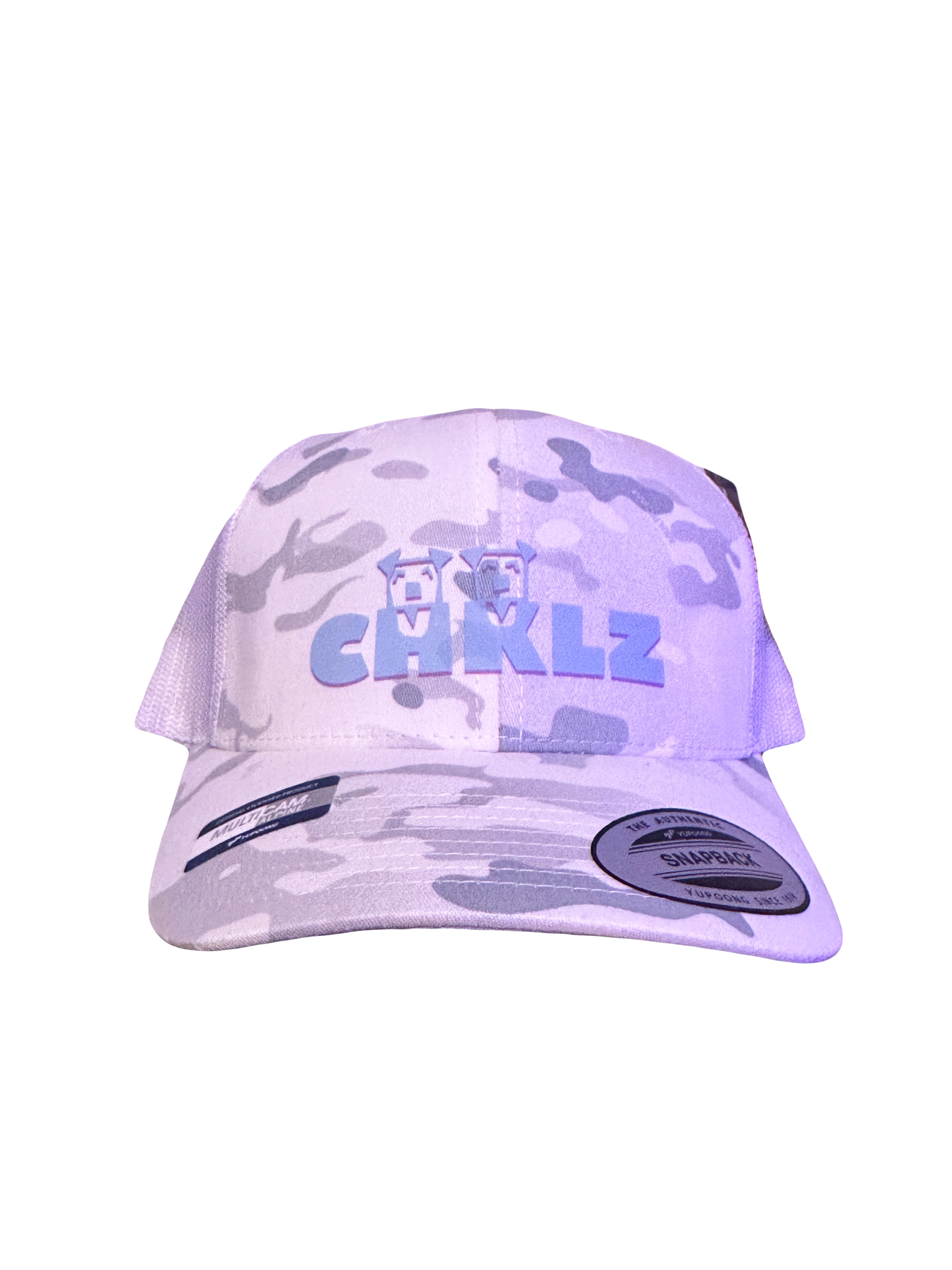 Apparel: Limited Edition White-Camo Snapback Unisex Trucker Hat