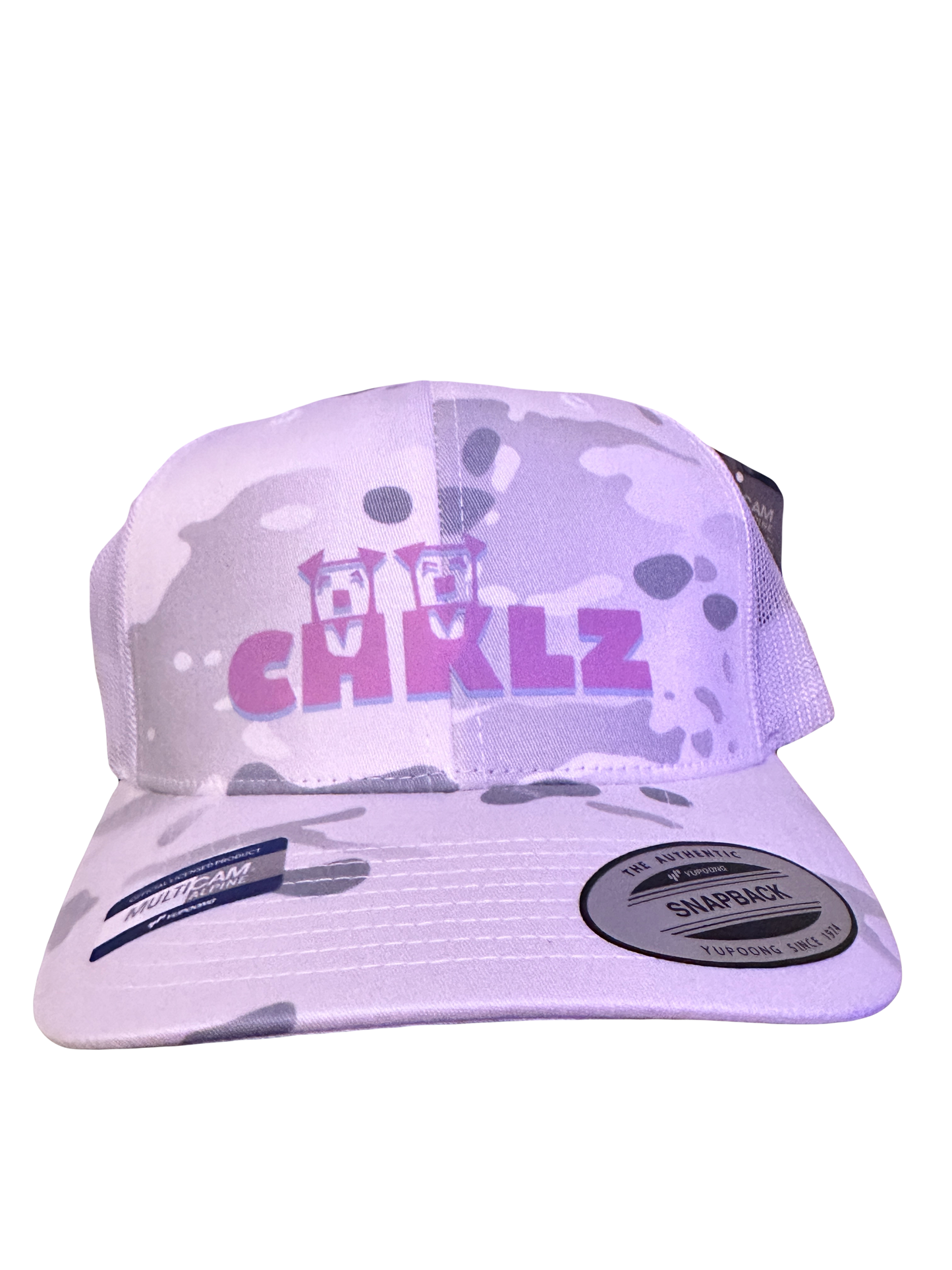 Apparel: Limited Edition White-Camo Snapback Unisex Trucker Hat